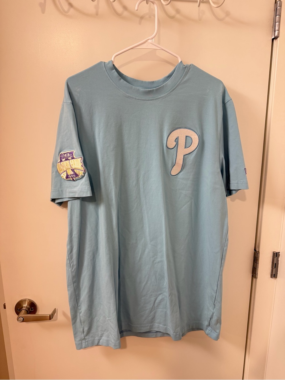 Light Blue Phillies Short Sleeve Shirt